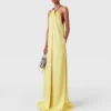 Kristallketten-Halterneck-Kleid