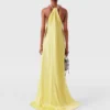 Kristallketten-Halterneck-Kleid