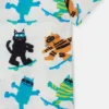 Kurzarmhemd mit Katzenprint