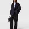 Kurze Peacoat-Jacke mit Bindegürtel