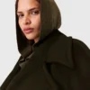 Kurze Trenchcoat-Jacke mit Gürtel