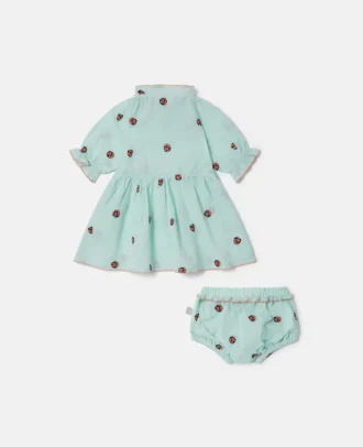 Ladybird Kleid mit kurzen, gewellten Ärmeln