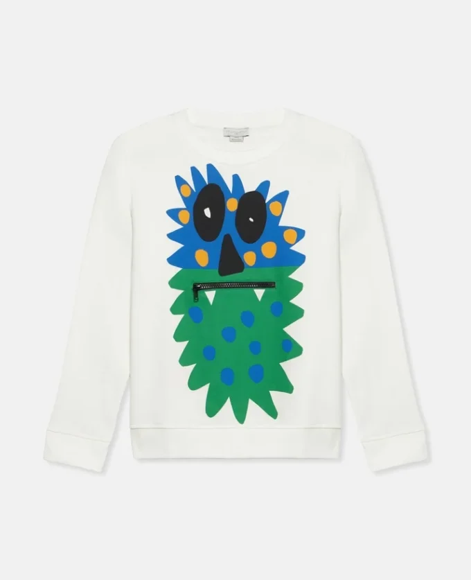 Langarm-T-Shirt mit Monster-Motiv