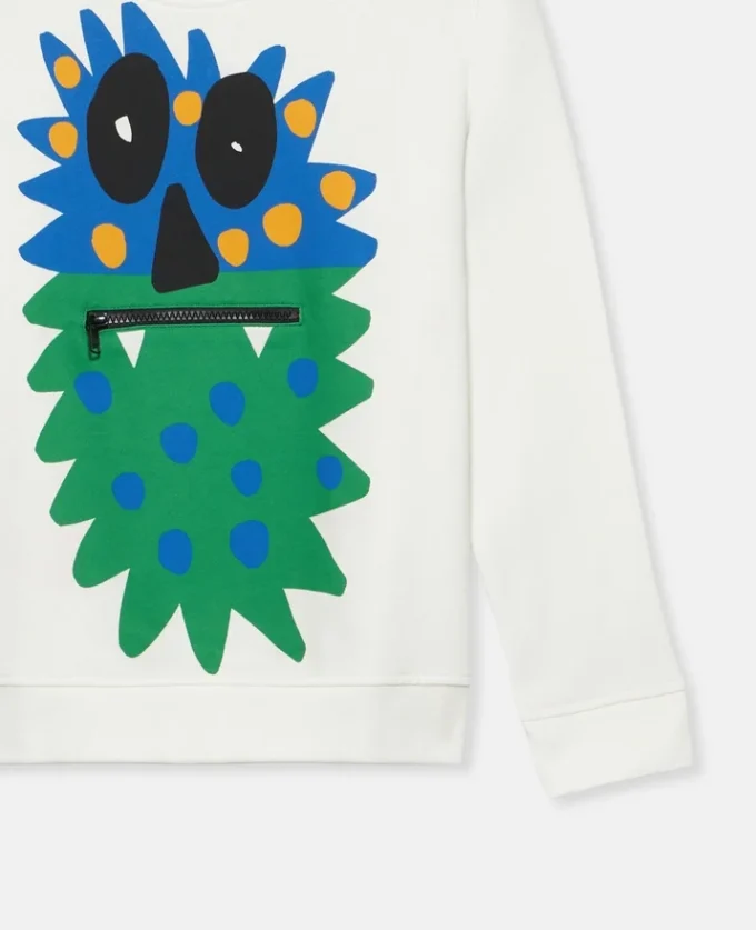 Langarm-T-Shirt mit Monster-Motiv