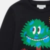 Langarm-T-Shirt mit Monstergesichtern