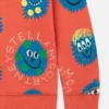 Langarm-T-Shirt mit Monstergesichtern