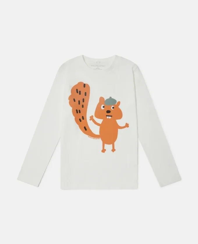 Langarmshirt mit Eichhörnchen-Grafik
