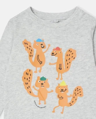 Langarmshirt mit Eichhörnchen-Grafik
