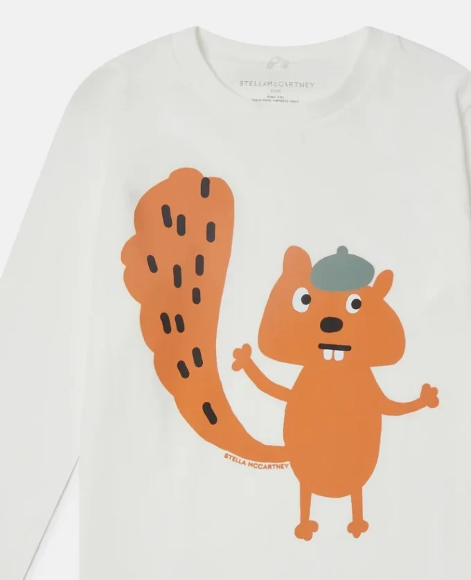 Langarmshirt mit Eichhörnchen-Grafik