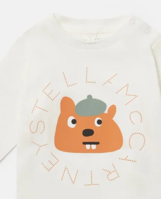 Langarmshirt mit Eichhörnchen-Grafik