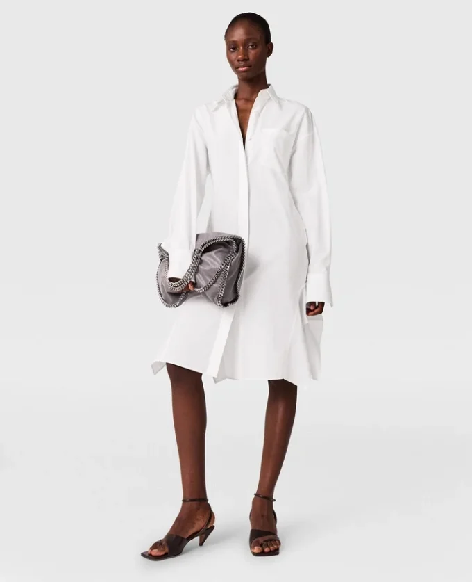 Langärmeliges Hemdkleid