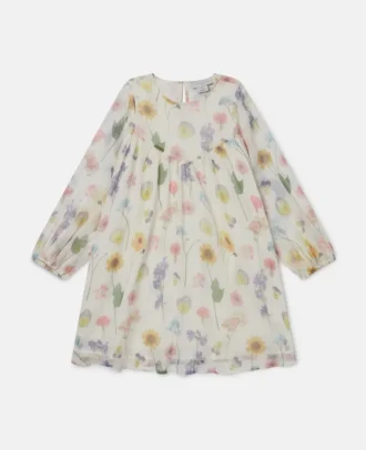 Langärmliges Kleid mit Blumenmuster