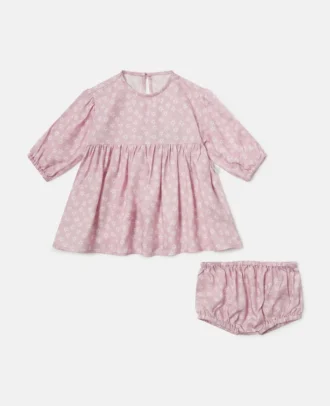 Langärmliges Kleid mit Blumenmuster