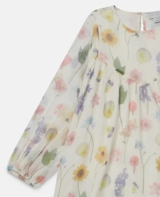 Langärmliges Kleid mit Blumenmuster