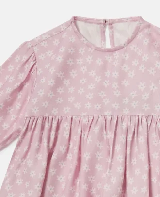 Langärmliges Kleid mit Blumenmuster