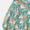 Langärmliges Kleid mit Earth Friends-Print