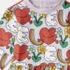 Langärmliges Kleid mit Earth Friends-Print