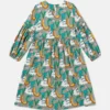 Langärmliges Kleid mit Earth Friends-Print