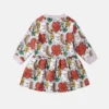Langärmliges Kleid mit Earth Friends-Print