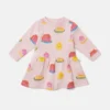 Langärmliges Kleid mit Jelly-Print