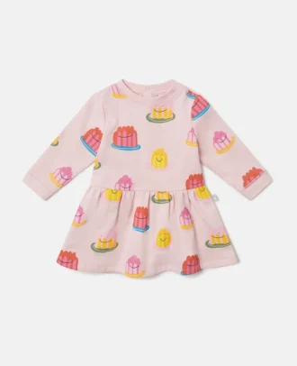 Langärmliges Kleid mit Jelly-Print