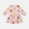Langärmliges Kleid mit Jelly-Print