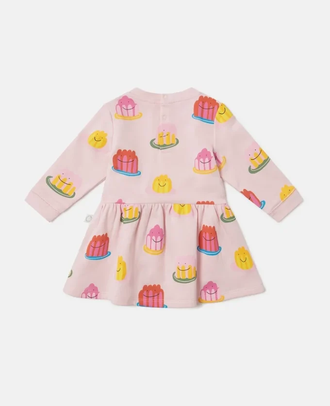 Langärmliges Kleid mit Jelly-Print