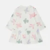 Langärmliges Kleid mit Taubenprint
