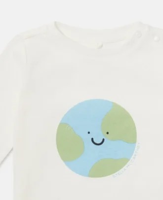 Langärmliges Oberteil mit Earth-Grafik