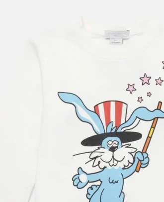 Langärmliges T-Shirt mit Magicians Bunny-Grafik