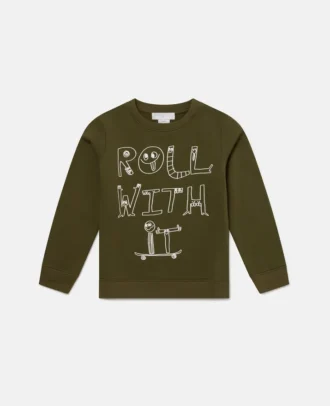 Langärmliges T-Shirt mit Schriftzug