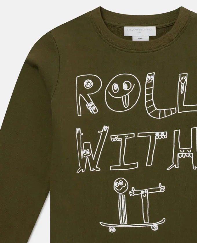 Langärmliges T-Shirt mit Schriftzug
