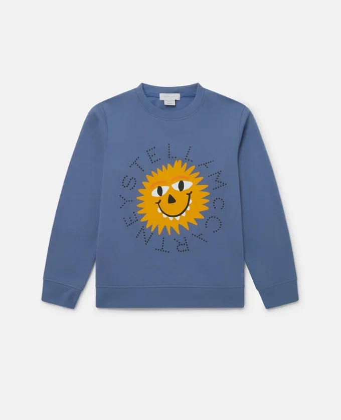 Langärmliges T-Shirt mit Sonnengesicht
