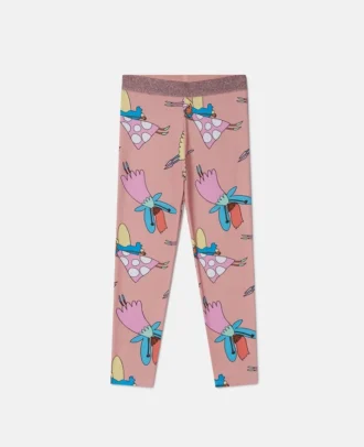Leggings mit Elastizität und Feen-Print