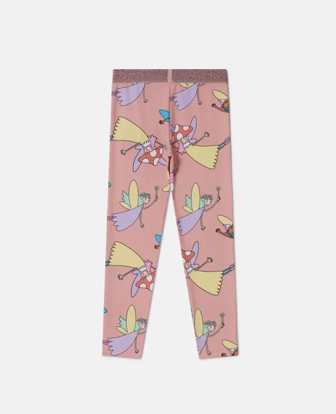 Leggings mit Elastizität und Feen-Print