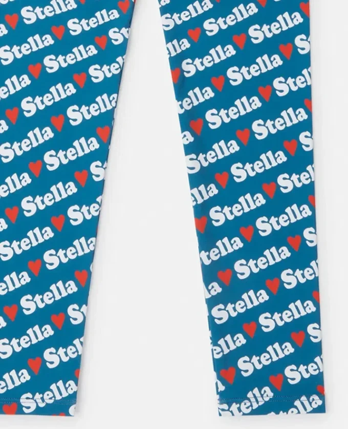Leggings mit Moniker-Print
