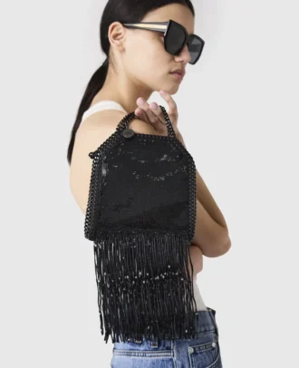 Limitierte Auflage der Falabella Sequin Fringe Tiny Tote Bag