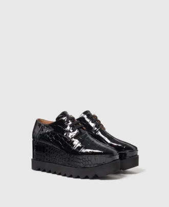 Limitierte Auflage Elyse Crocodile Plateauschuhe