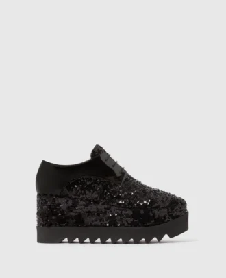 Limitierte Auflage Elyse Monochrome Sequin Plateauschuhe