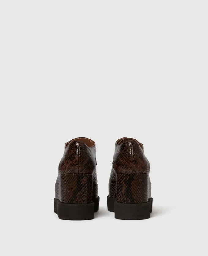 Limitierte Auflage Elyse Snake Plateauschuhe
