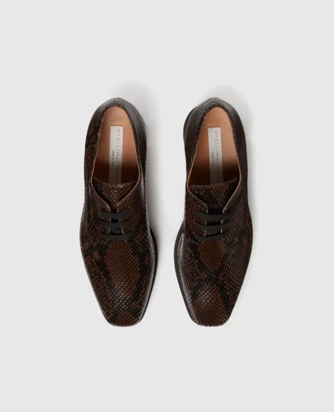 Limitierte Auflage Elyse Snake Plateauschuhe