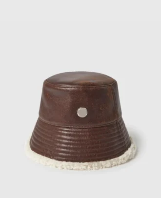 Logo-Bucket-Hat mit Plüschfutter