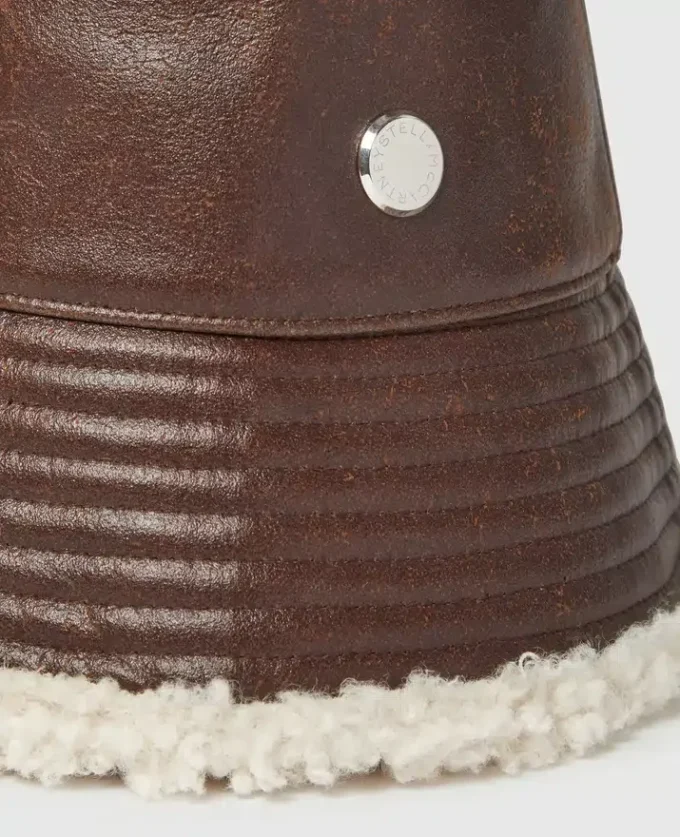 Logo-Bucket-Hat mit Plüschfutter