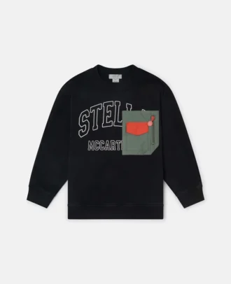Logo-Grafik-Sweatshirt mit Rundhalsausschnitt