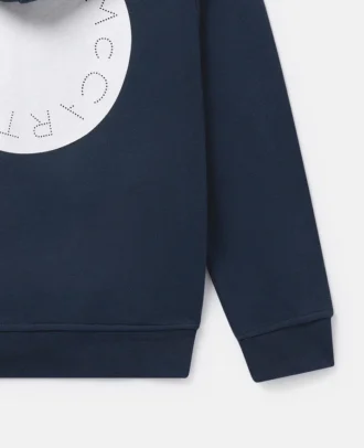 Logo-Kapuzenpullover mit Reißverschluss