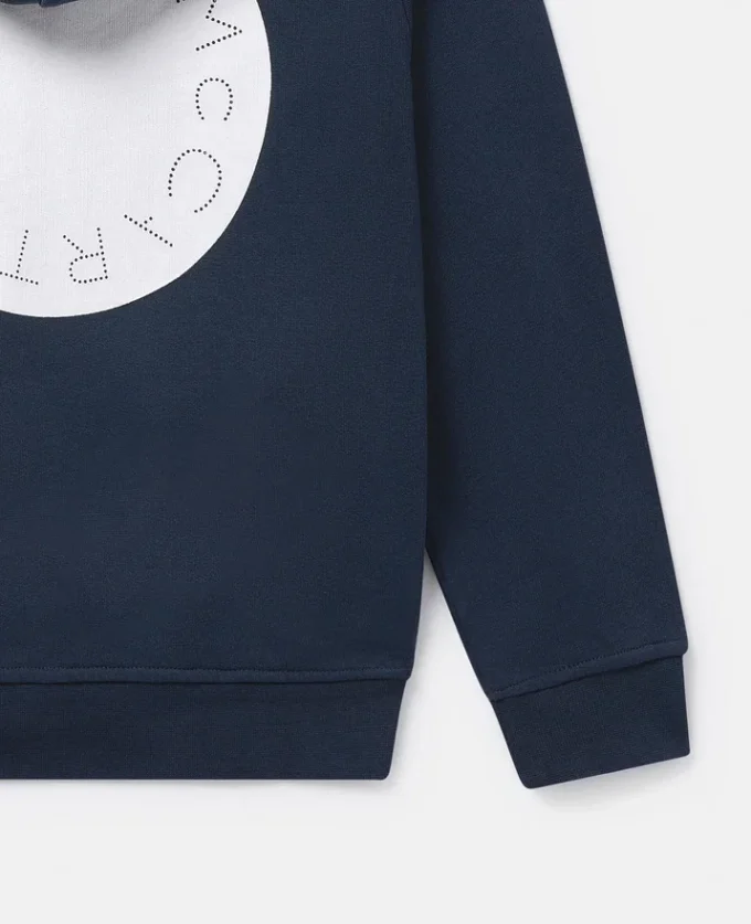 Logo-Kapuzenpullover mit Reißverschluss