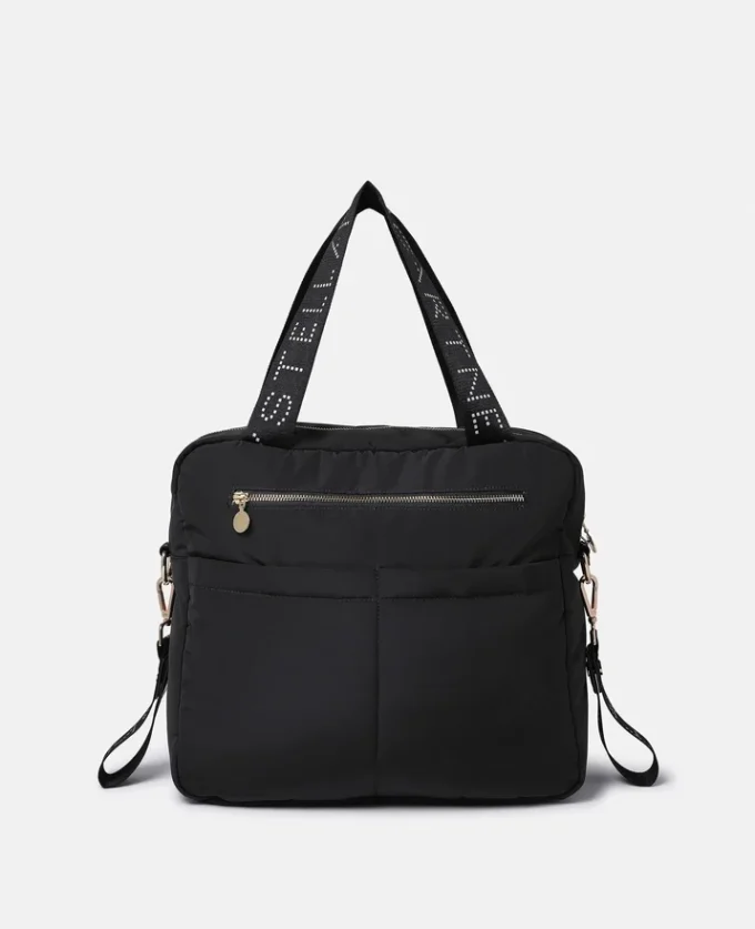 Logo Tape Changing Tote Bag