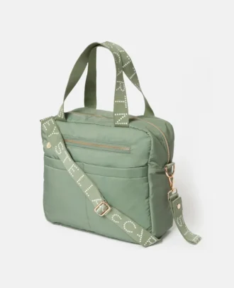 Logo Tape Changing Tote Bag