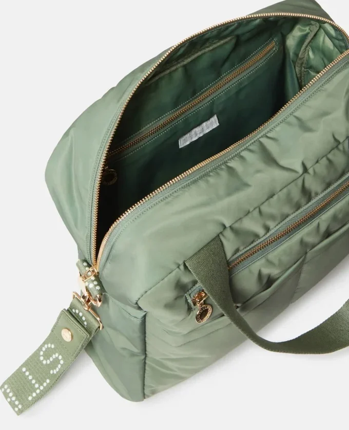Logo Tape Changing Tote Bag