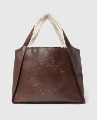 Logo-Tasche mit Plüschfutter